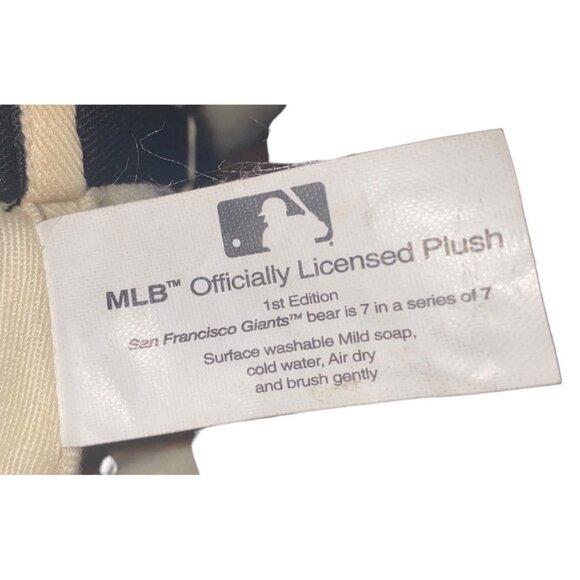 San Francisco Giants Plush Teddy Bear Baseball Player MLB Collectible - Picture 8 of 9